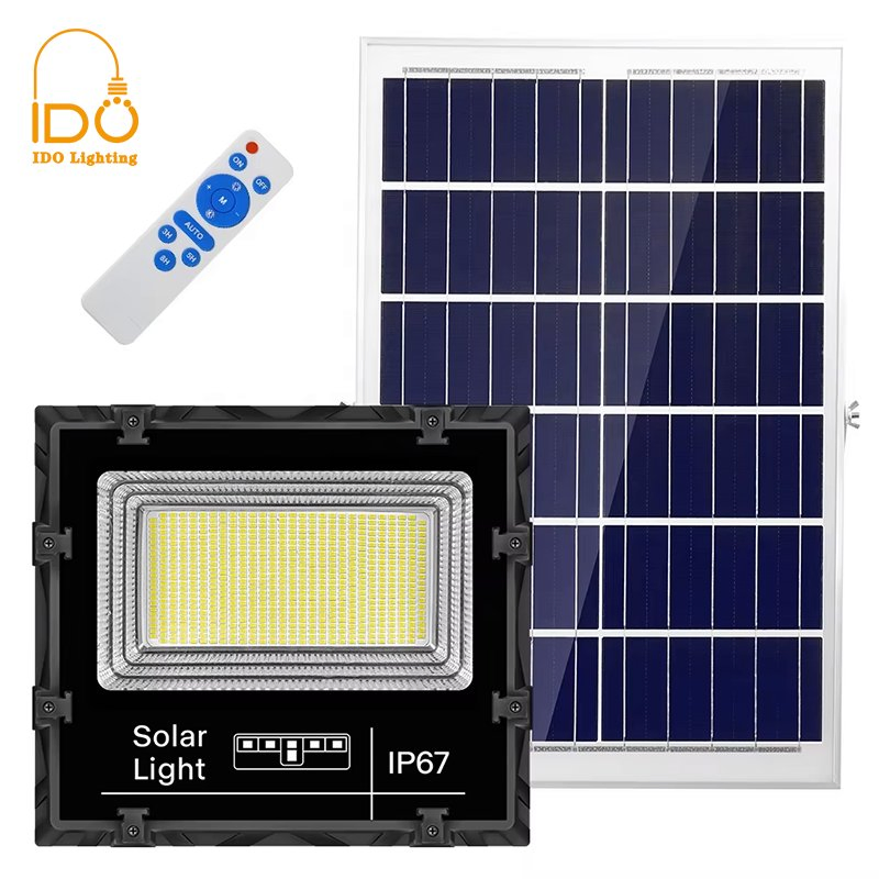 Solar Floodlight Motion Sensor, Cool White IP65 Outdoor Security Flood Light