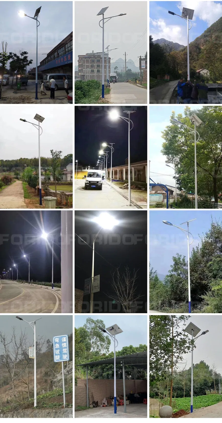 Solar Panel Lighting Setup
