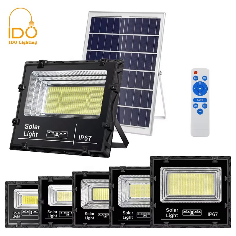 Solar Floodlight Motion Sensor, Cool White IP65 Outdoor Security Flood Light