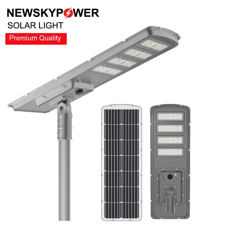 Adjustable Angle All-in-One Solar Power Street Light Intergate 60W 80W 100W
