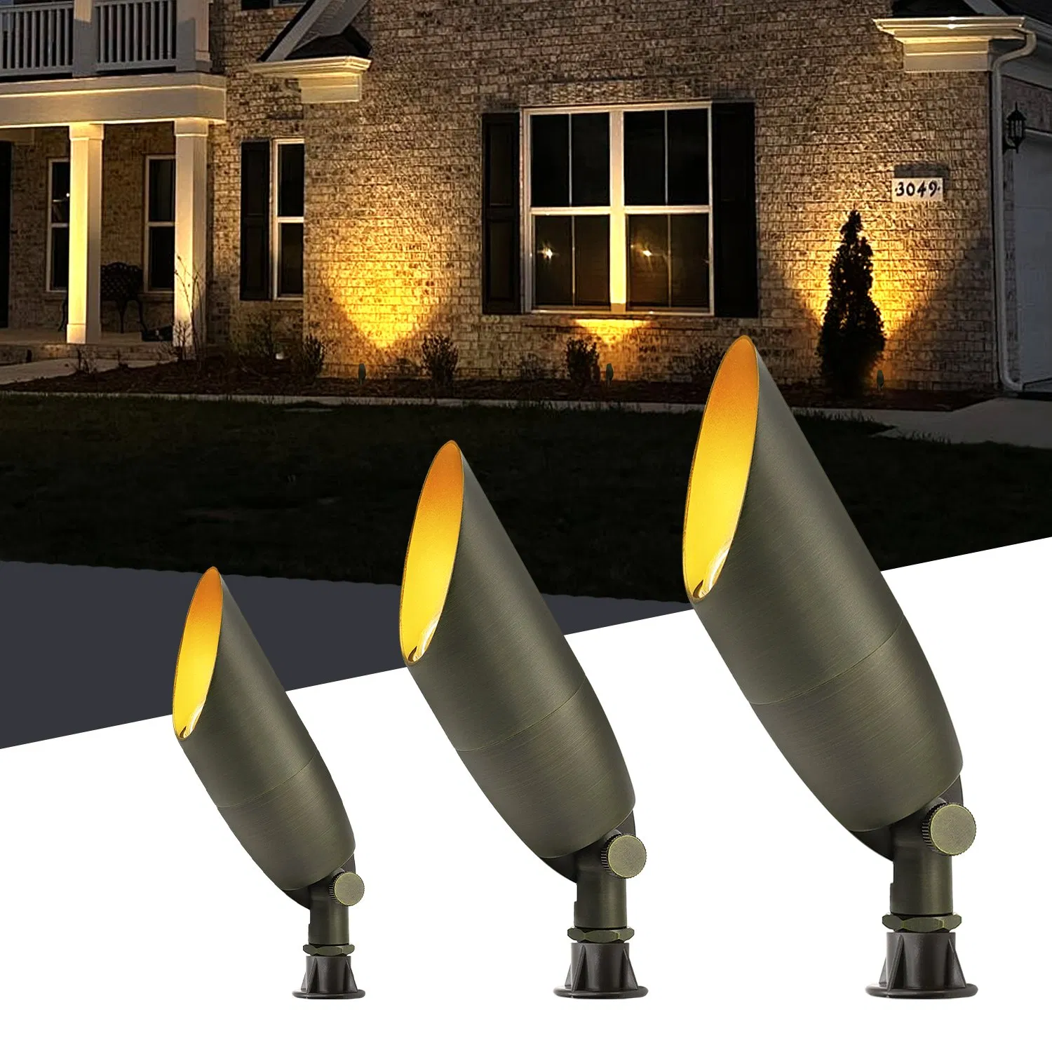 Outdoor Accent 12V Directional Low Voltage Landscape Lighting Antique Bronze Spot Ligts Lanscaping