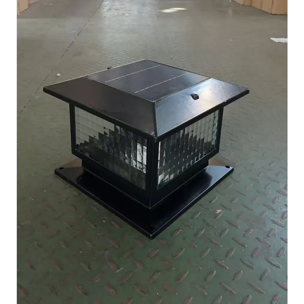 Lightning Protection Anti Short Circuit Prevent Overcharging Outdoor LED Garden Solar Pole Light for Deck Accent Lighting
