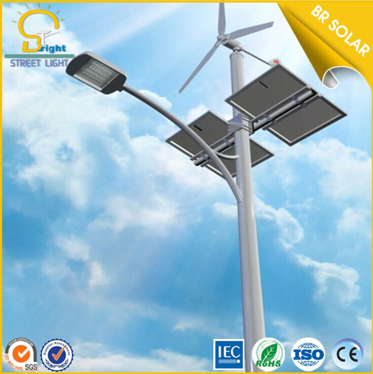 China Top Pure White 15W to 120W Wind Solar Hybrid Street Lights