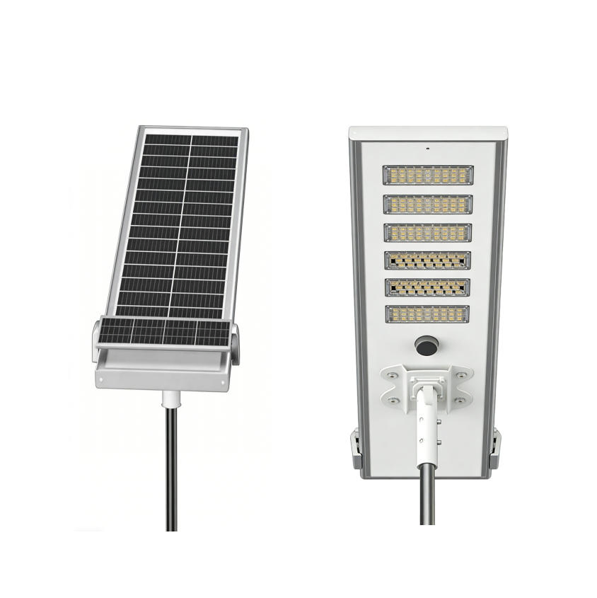 120W Commercial-Grade High Brightness Self Clean All-in-One Solar Street Light for Main Roads