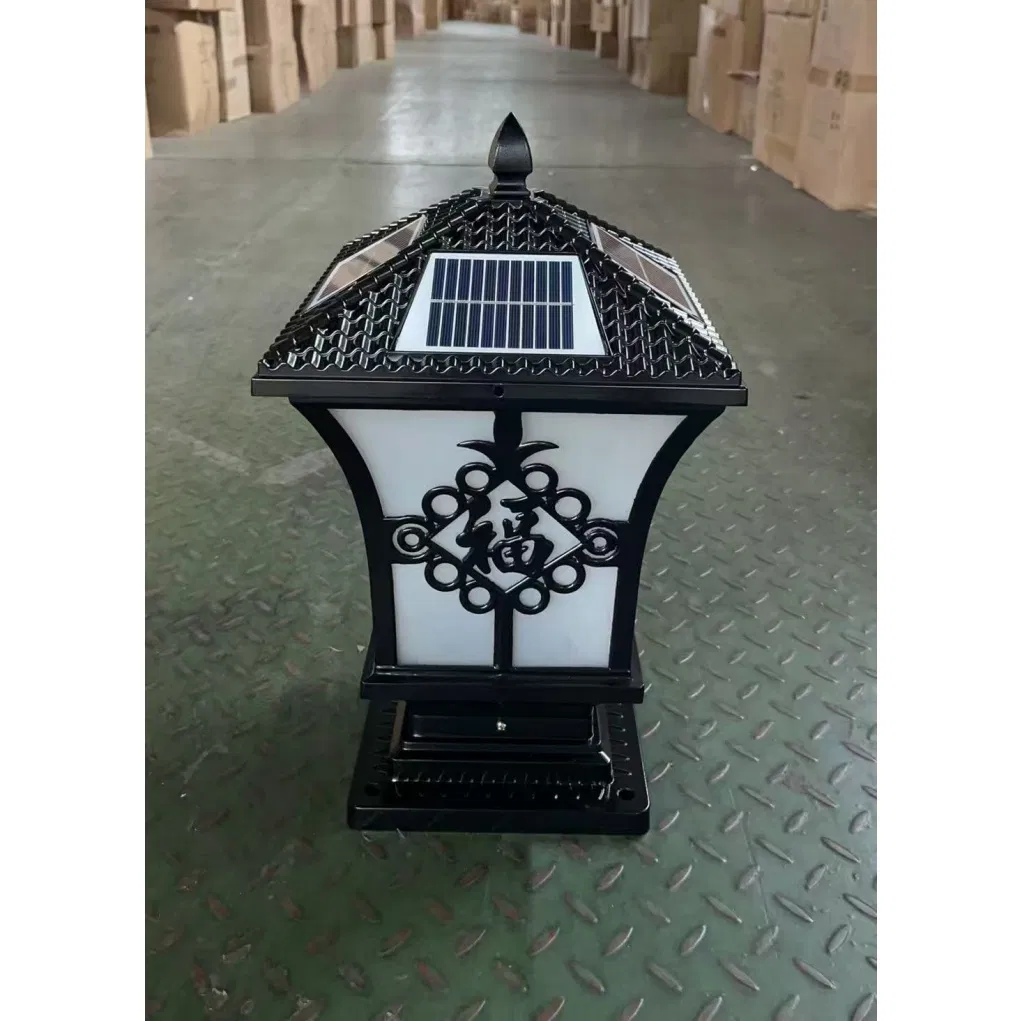 Prevent Overcharging Prevent Over Release Anti Reverse Connection Outdoor LED Garden Solar Pole Light for Rock Garden Accent Lighting