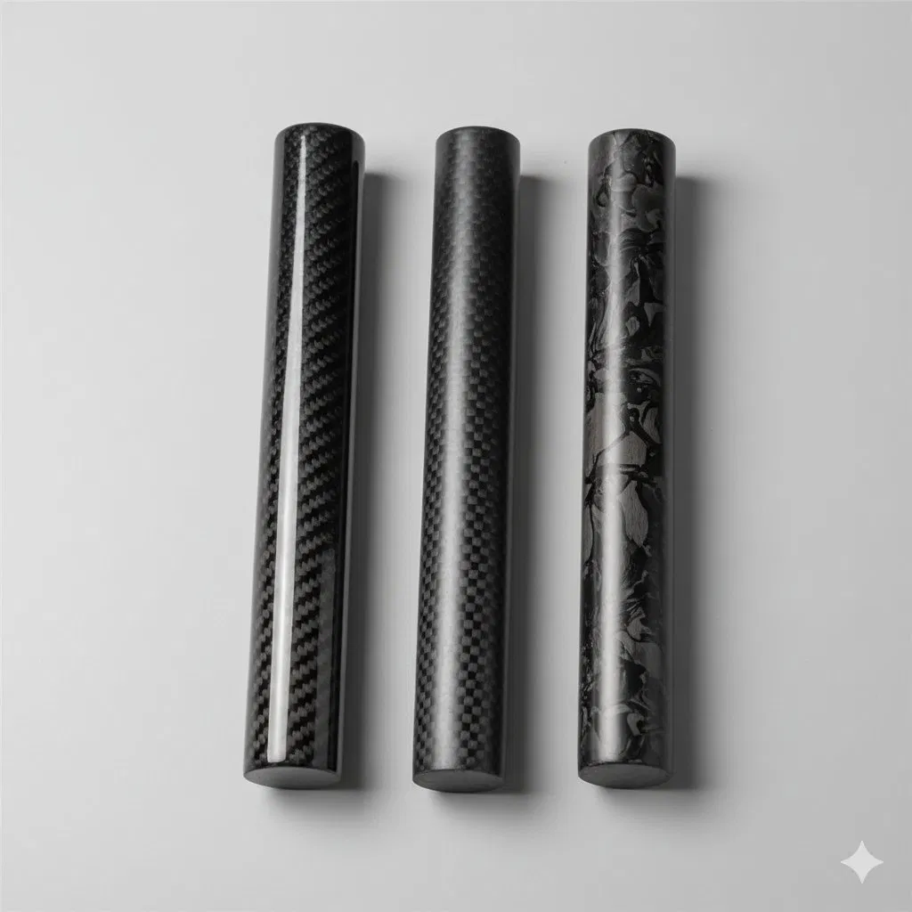 8mm 3K Twill Matte Carbon Fiber Rod High Strength