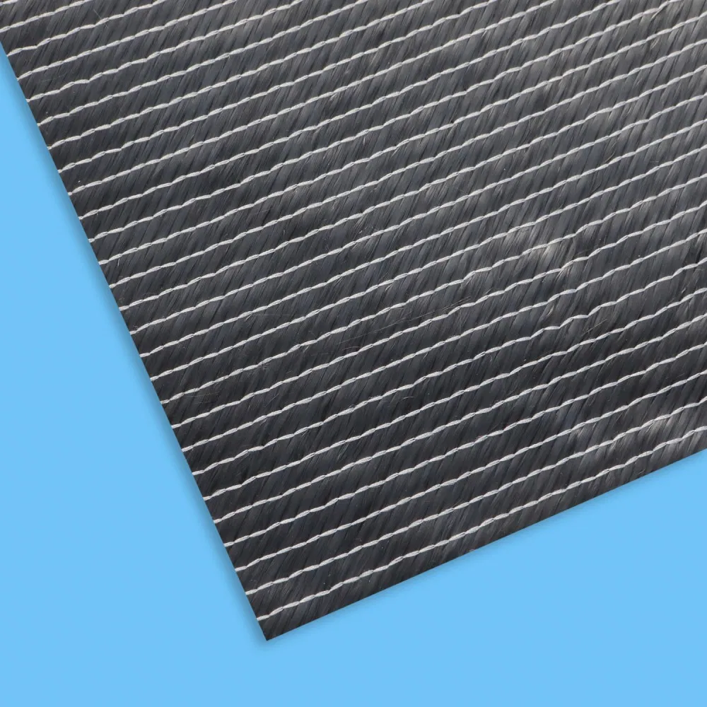 ± 45 Degree 200GSM/400GSM Twill Weave Double Bias High Strength Composite Carbon Fiber Fabric for Uav