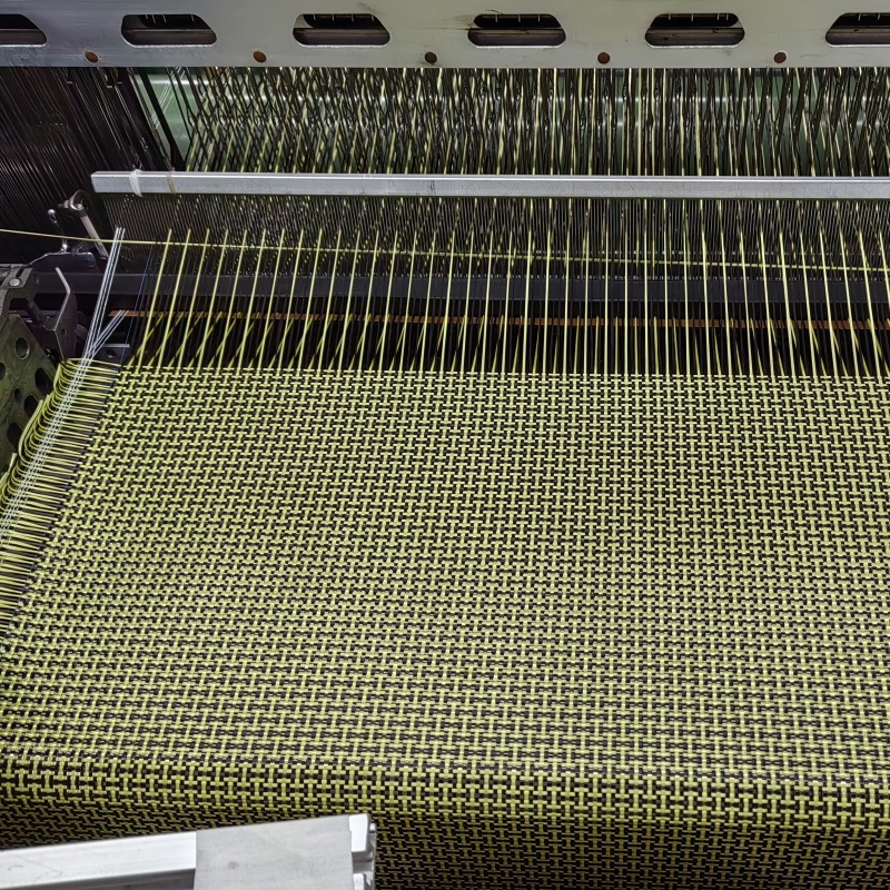 3K 200GSM Carbon Aramid Fiber Hybrid Plain Fabric for Marine Reinforcements