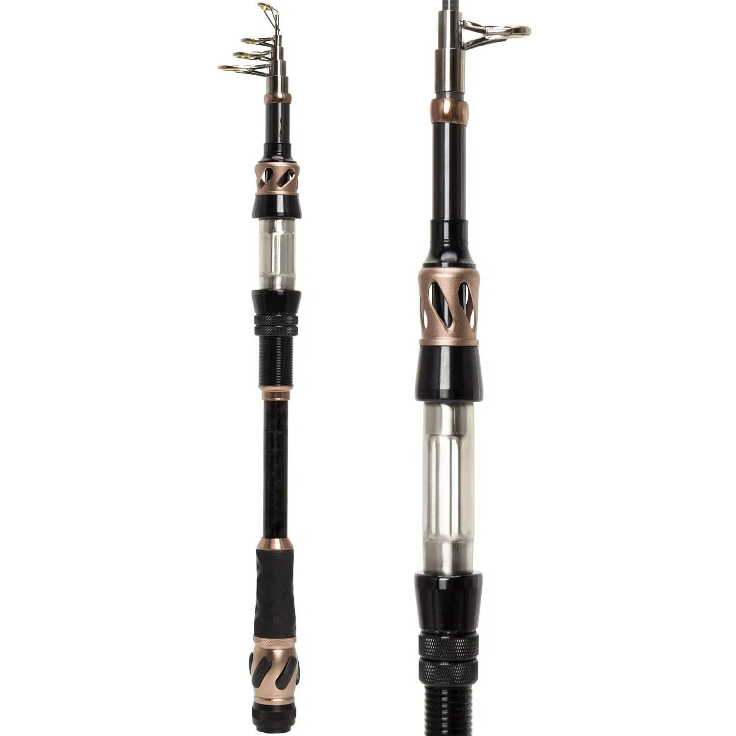 Carbon Fiber Telescopic Shielded Bearings Stainless Steel Spinning Fishing Rod