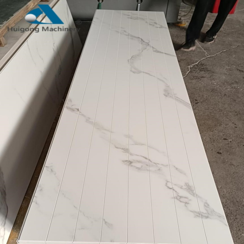 Factory Customized Home Decoration Spc WPC UV Concavo-Convex Style Marble Fabric Carbon Stone Sheet Wood Fiber Flexible Crystal 3D Wall Panel PVC Marble Sheet