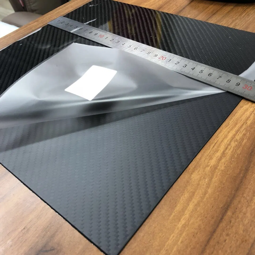 China Factory Wholesale T300 T700 Aerospace 3K Twill Plain Glossy Matt Carbon Fiber Sheet Plate