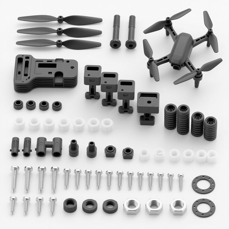 Custom CNC Machining Services for Drone Components CNC Custom Nylon Carbon Fiber Drone Propeller Parts Drone Blade Parts