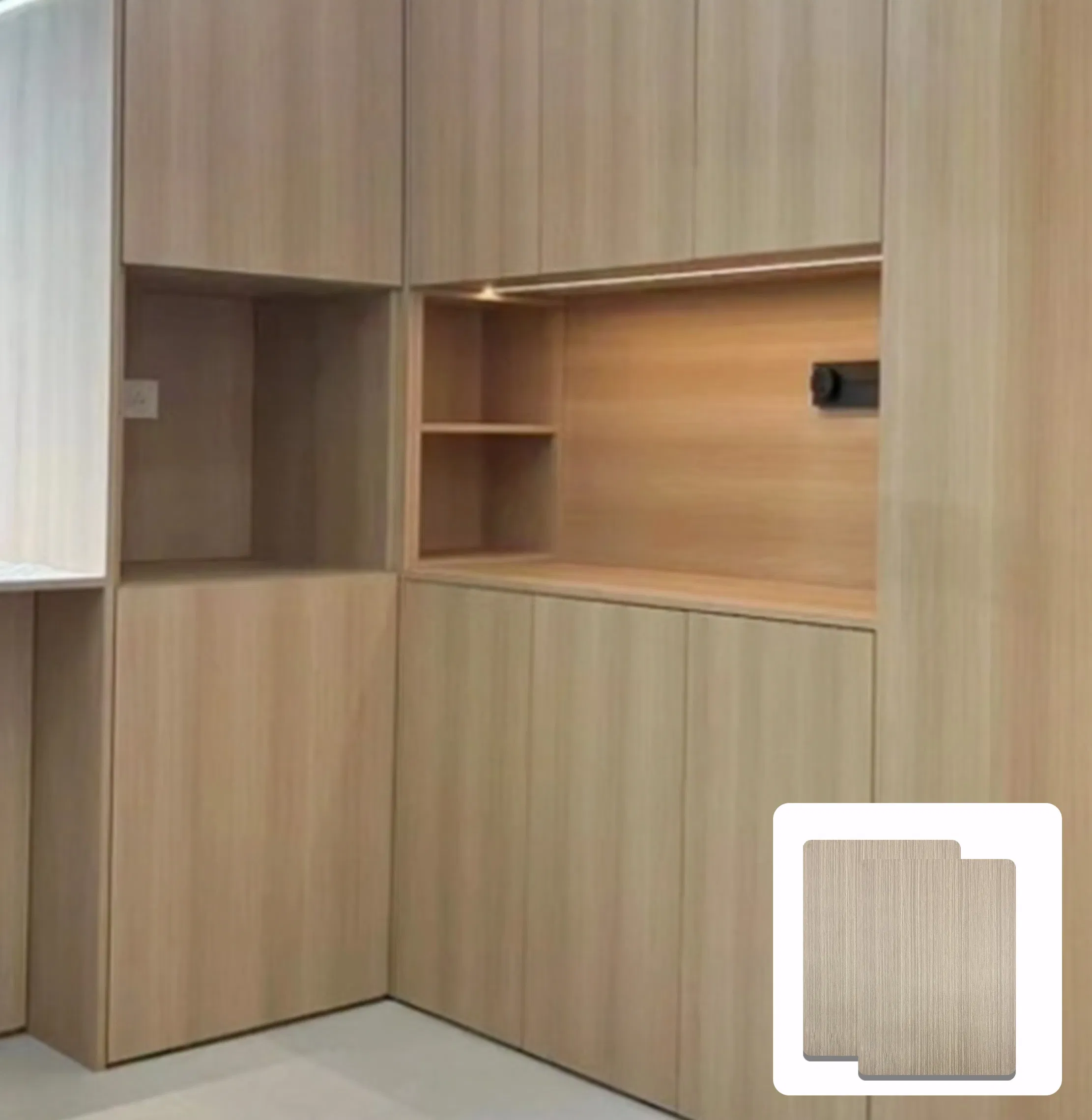 Design Interior Wood Veneer Wall Panel PVC Carbon Crystal Bamboo Fiber Board Charcoal Panel