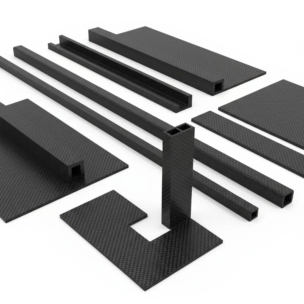 Plain Matte T700 Small Carbon Fiber Parts 2m for Construction Use