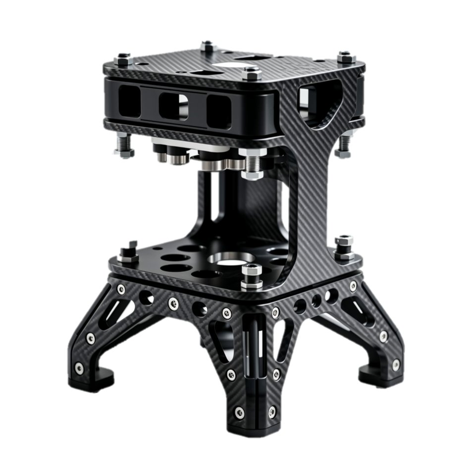 Porous Hollow Carbon Fiber Lightweight Structural Framework