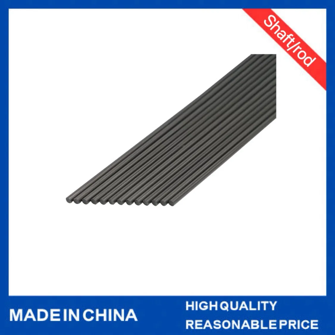 High Strength Custom Solid/Hollow Round Carbon Fiber Tube Rods Fiber Carbon Pole/Sticks