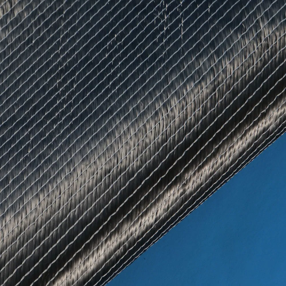 ± 45 Degree 200GSM/400GSM Twill Weave Double Bias High Strength Composite Carbon Fiber Fabric for Uav
