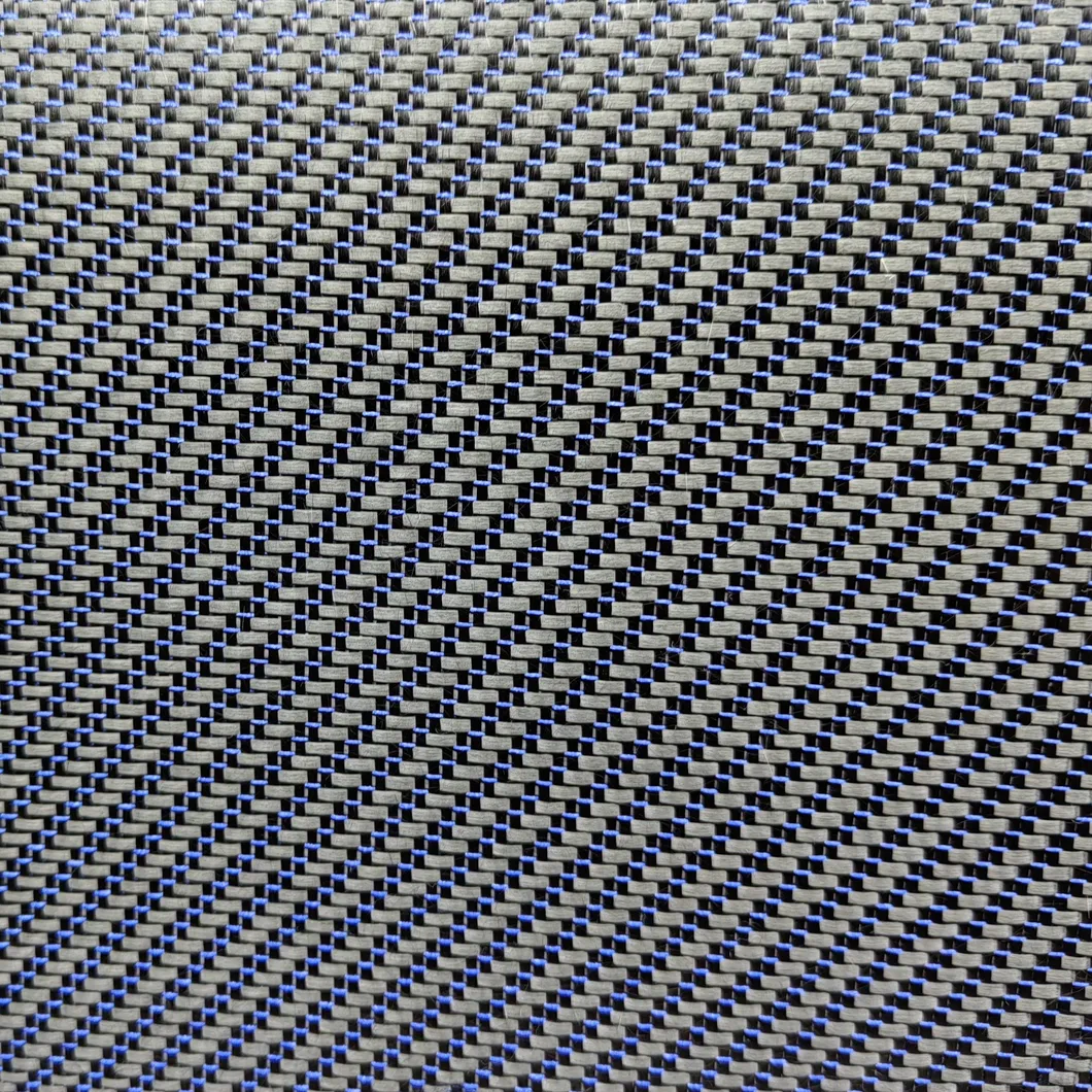 Carbon Fiber Blue Yarn Hybrid Fabric 3