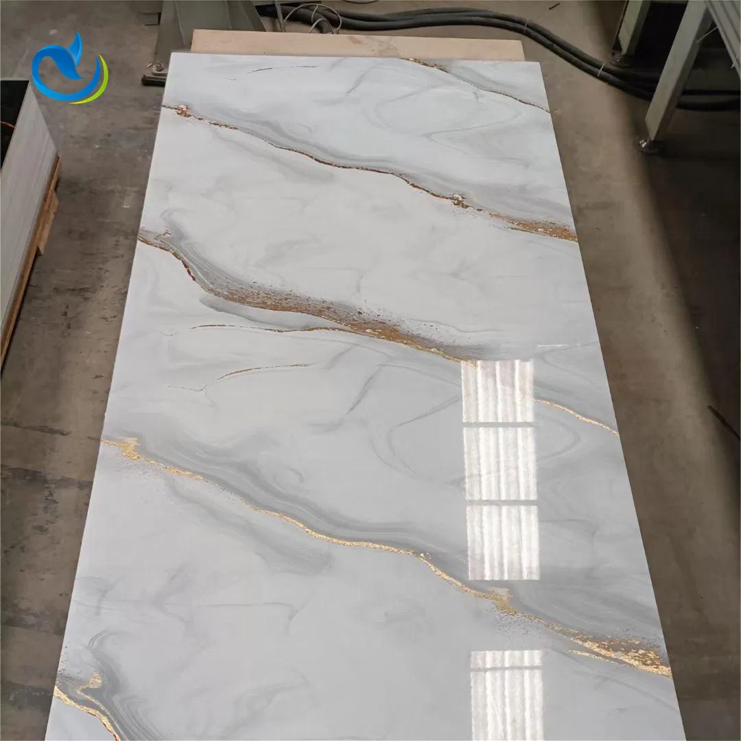 Arris Building Material Home Decoration PVC Wall Carbon Crystal Board WPC Bamboo Charcoal Fiber UV Marble Panel Marble Sheet Stone