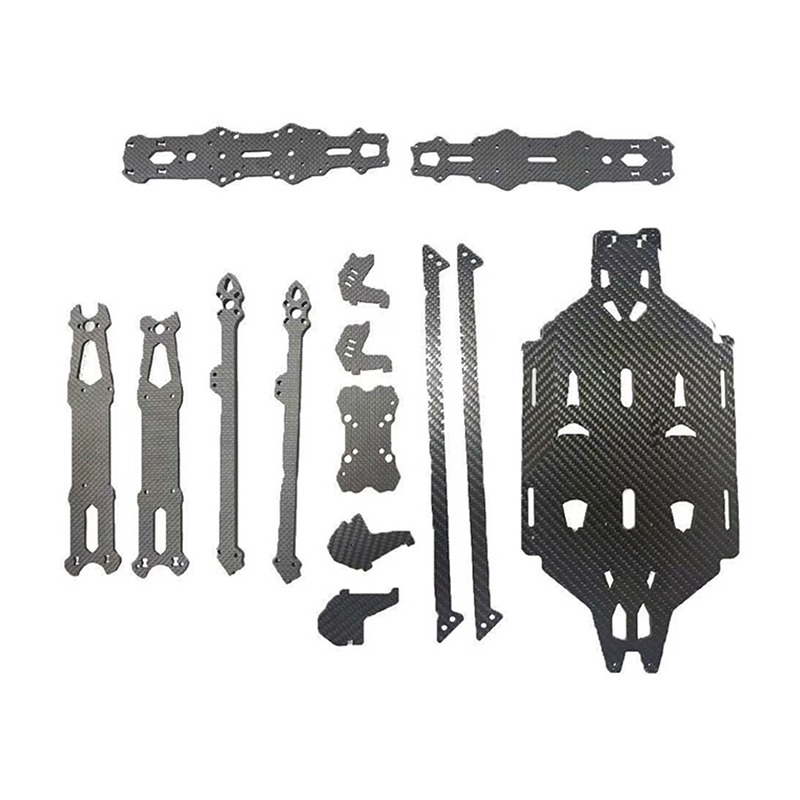 Custom CNC 3K High Strength Carbon Fiber Sheet Plate High Precision Lightweight Carbon Fiber Drone Uav Frame