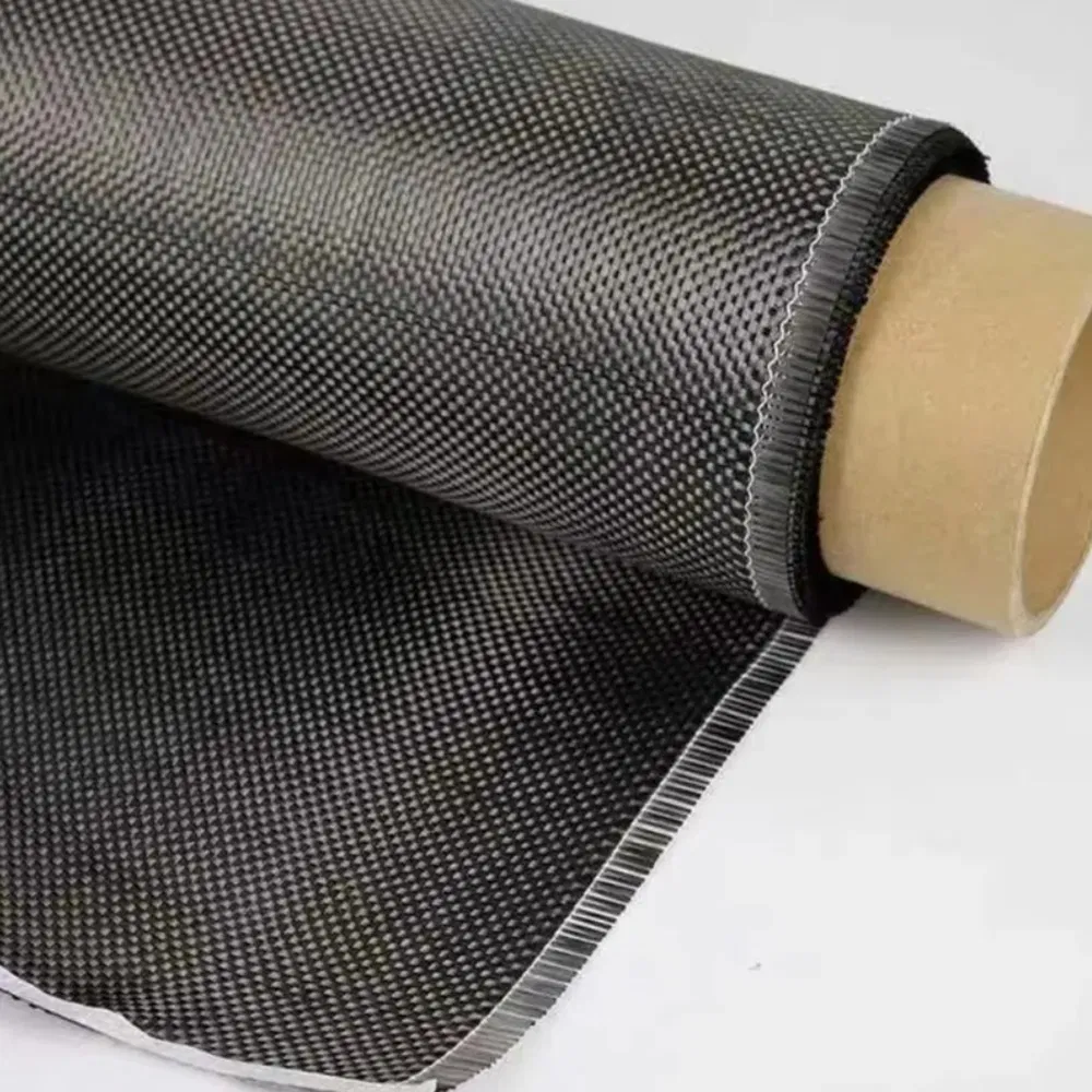 Satin Weave Custom Lengths Available Carbon Fiber Fabric Roll