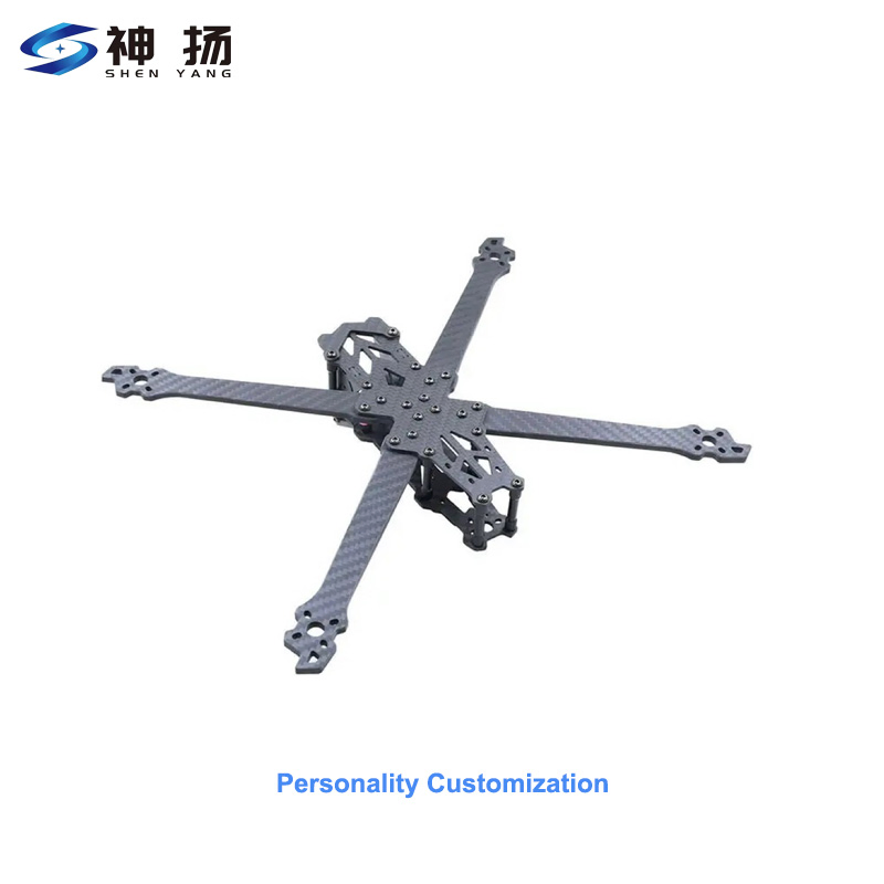 High Strength Customizable Twill/Plain/Matte/Glossy Carbon Fiber Fpv Uav Drone Frames T300 T700 3K