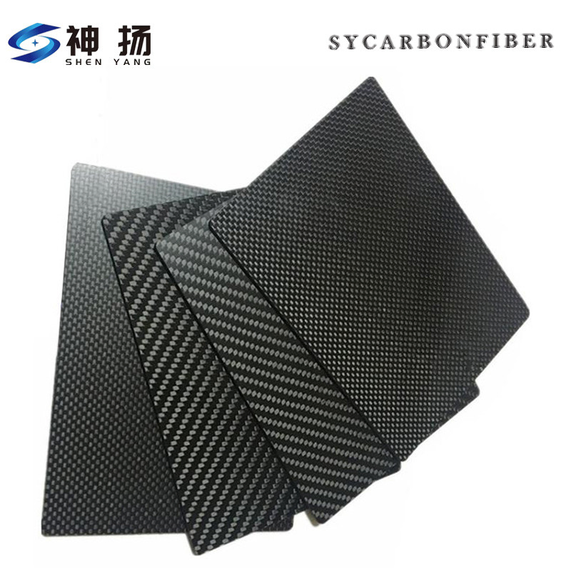 China Source Factory Customized 3K Twill Weave Forged Pattern Glossy Matte Pure Carbon High-Strength Carbon Fiber Plate