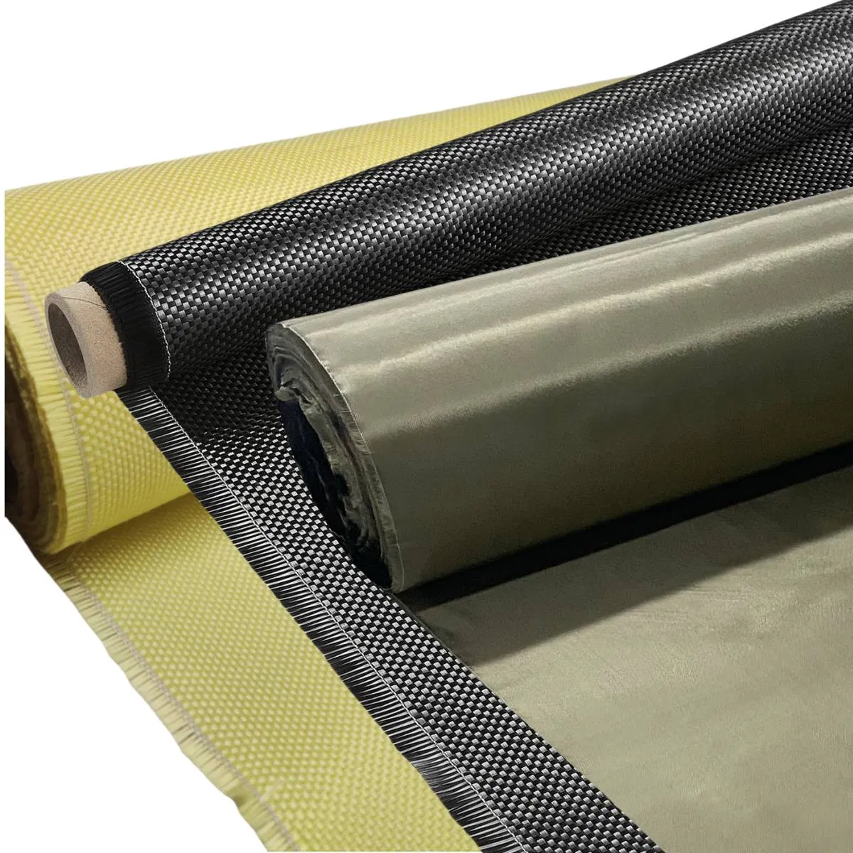 Aluminized Coated Fiberglass Glass Woven Ballistic Aluminum Foil Hybrid Nonwoven Kevlar Meta Para Aramid Basalt Weave Biaxial Carbon Fiber Fabric for Clothing
