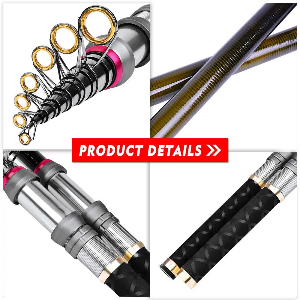 Premium Carbon Fiber Telescopic Fishing Rod for Travel Adventures