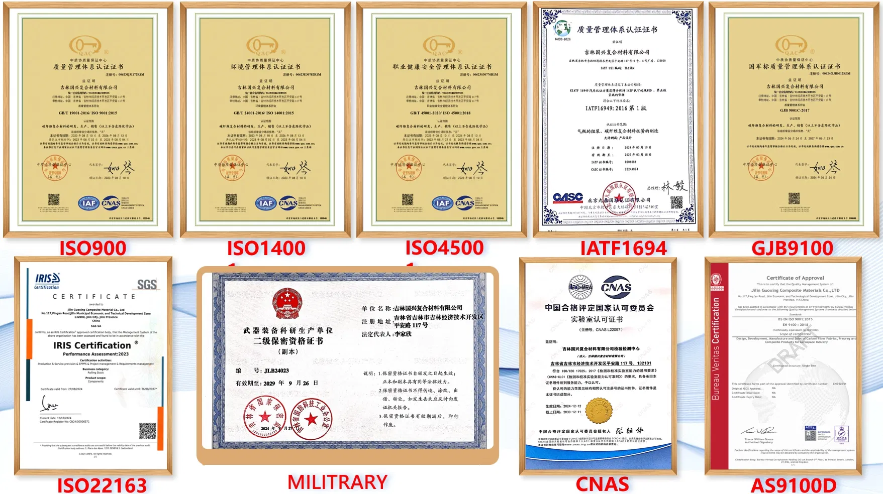 Certifications