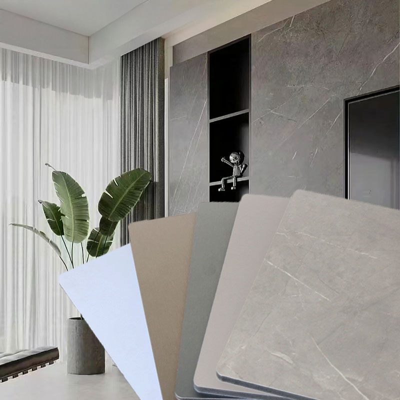 Bamboo Charcoal Wood Veneer Metallic Wall Panel Breathe Green Bamboo Charcoal Fiber