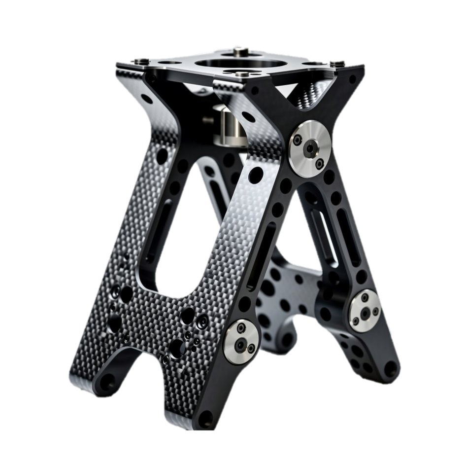 Porous Hollow Carbon Fiber Lightweight Structural Framework