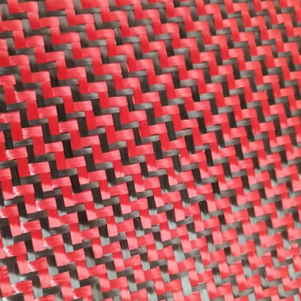 Hot Sales Kevlar 3K Carbon Fiber Aramid Yellow Hybrid Fabric