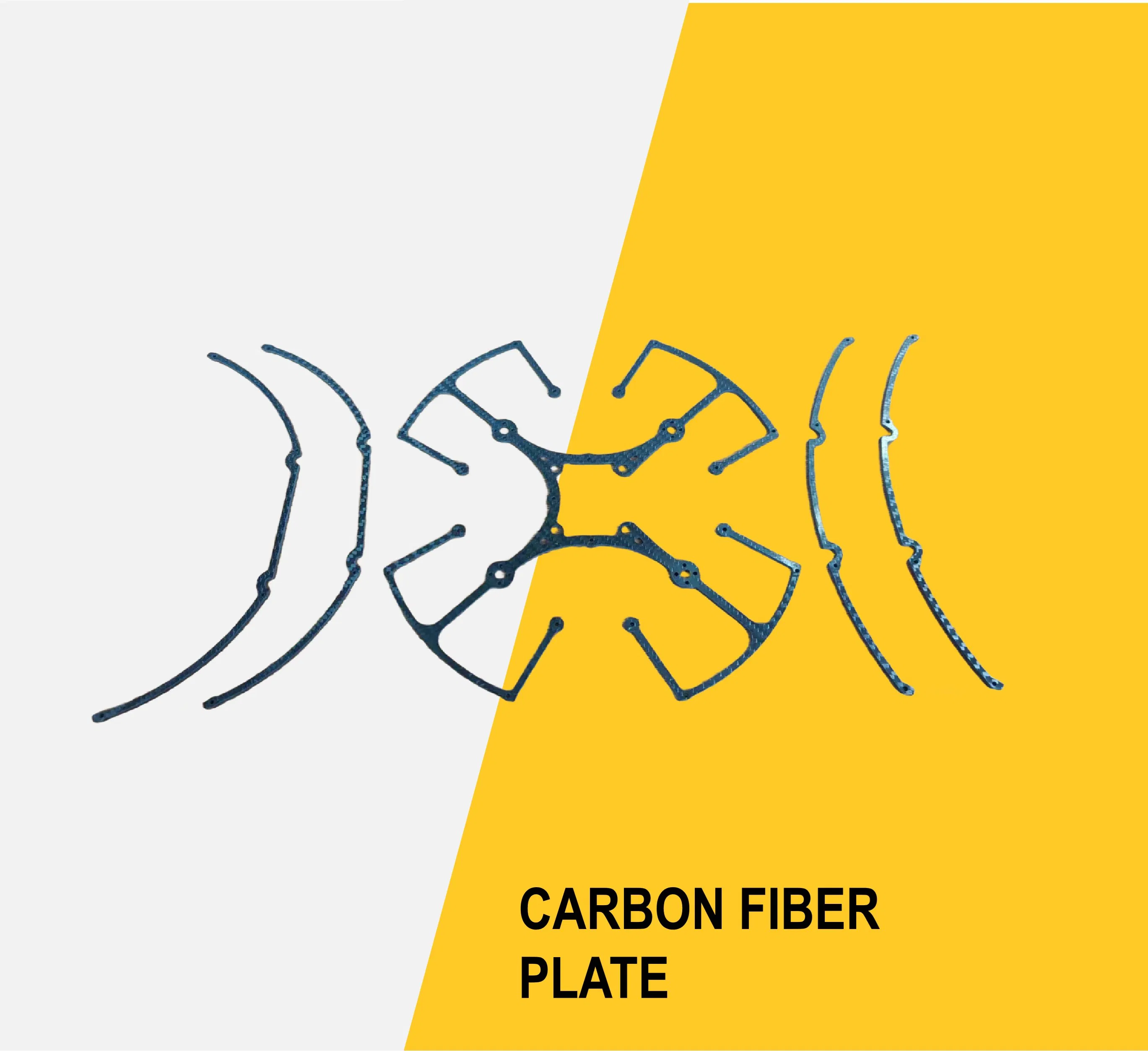 Frame of Uav Custom Machining Carbon Fiber Sheet