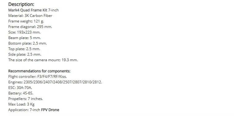 Mark4 Carbon Fiber Frame 1