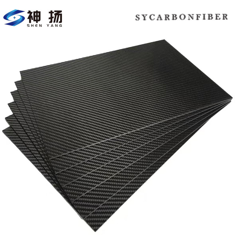 China Source Factory Customized 3K Twill Weave Forged Pattern Glossy Matte Pure Carbon High-Strength Carbon Fiber Plate