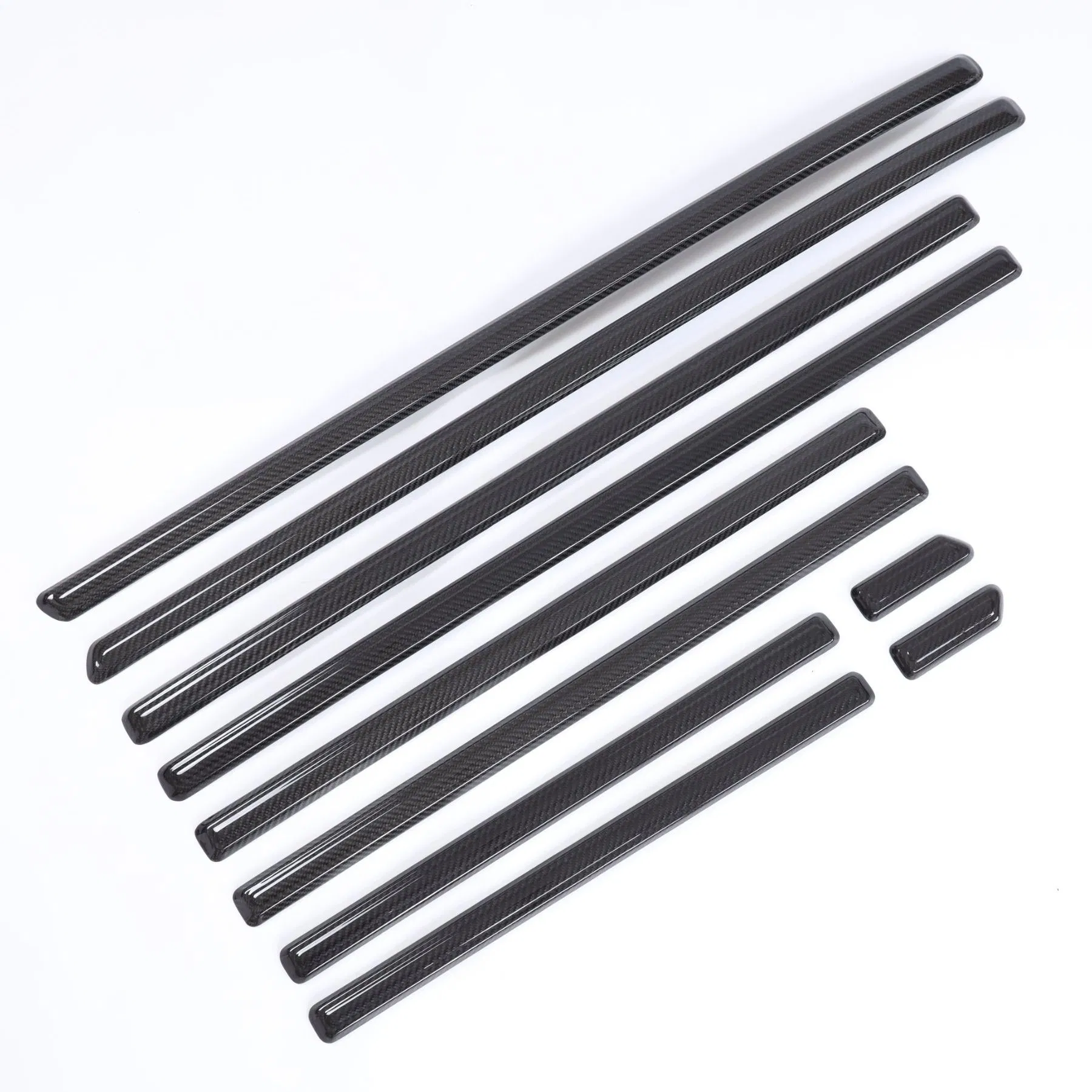 2019y+W464 Raised Style IDE Molded Strips Carbon Fiber Car Trim Trim Auto Parts