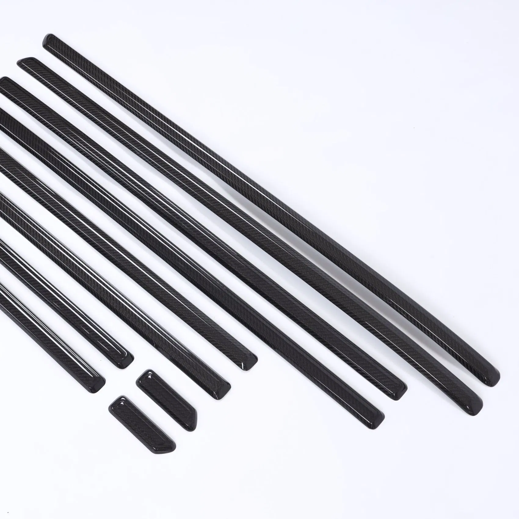 2019y+W464 Raised Style IDE Molded Strips Carbon Fiber Car Trim Trim Auto Parts