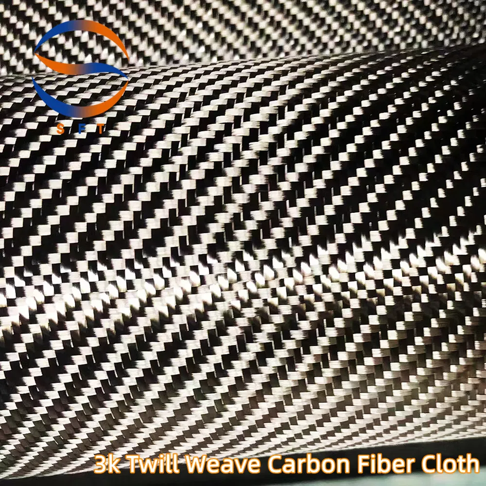 Plain Twill Satin Unidirectional Carbon Fiber Fabric for FRP Industry