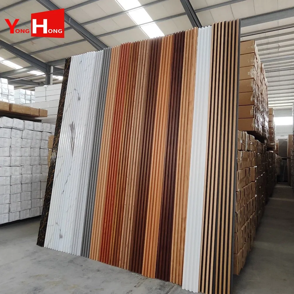 New Building Construction Materials 3D PVC/WPC/PS Ceiling Panel 17018 Indoor Carbon Crystal Fiber Wall Panel