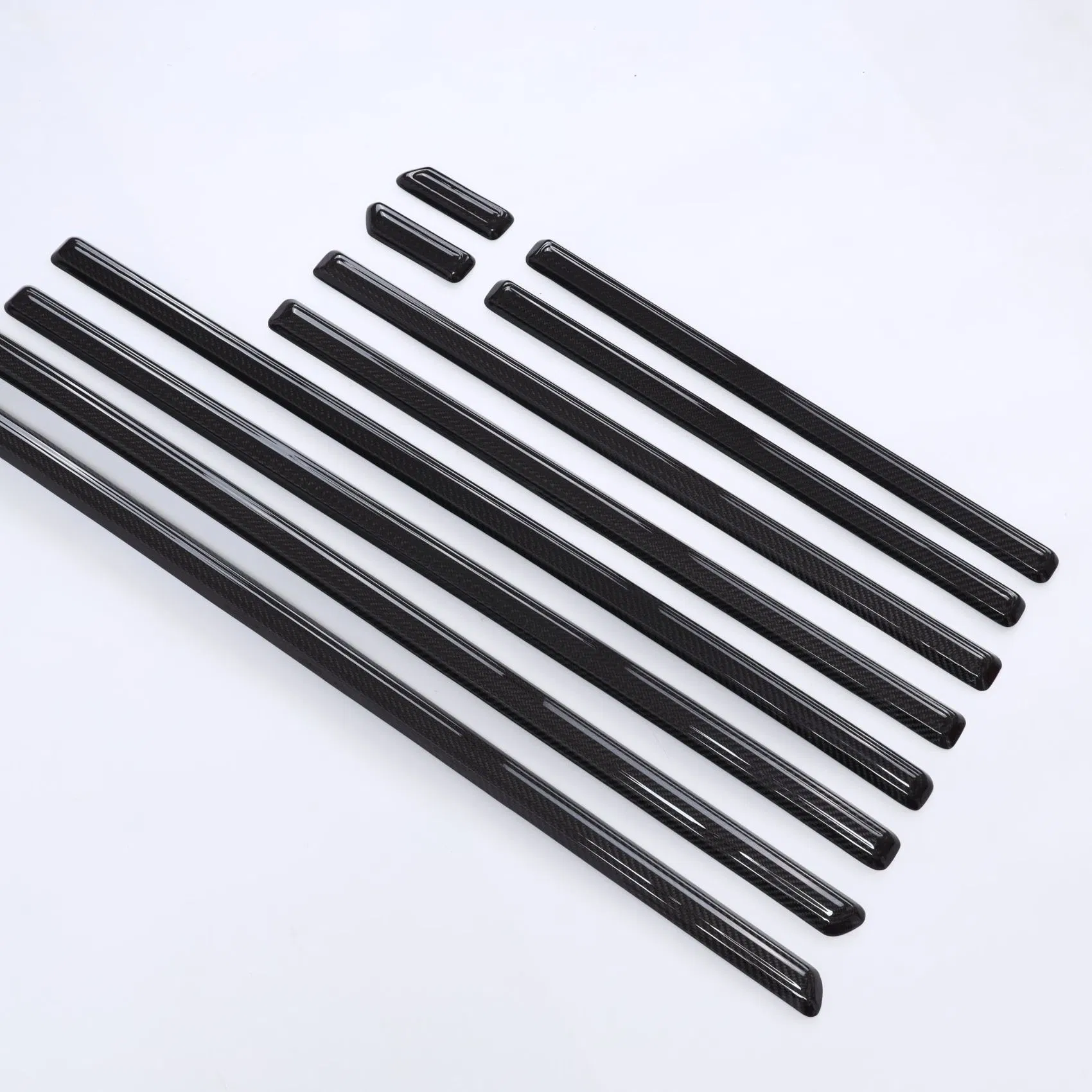 2019y+W464 Raised Style IDE Molded Strips Carbon Fiber Car Trim Trim Auto Parts