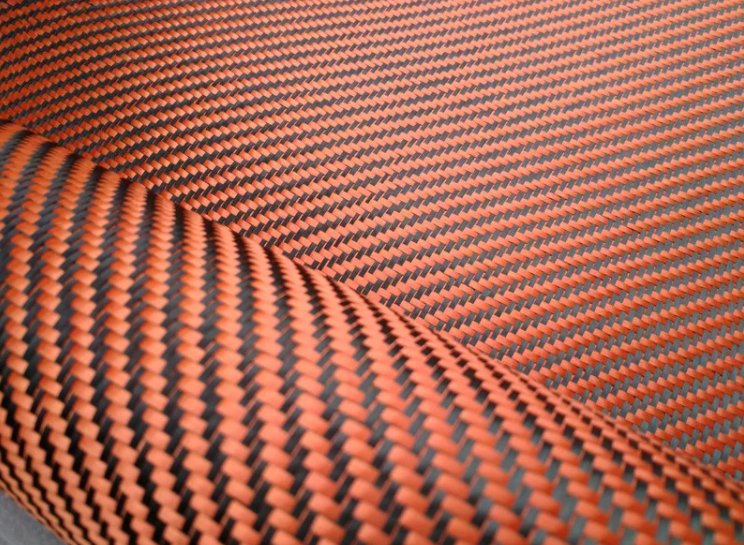 Hot Sales Kevlar 3K Carbon Fiber Aramid Yellow Hybrid Fabric