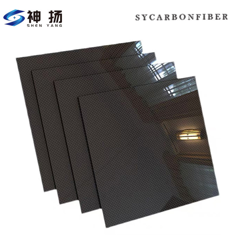 China Source Factory Customized 3K Twill Weave Forged Pattern Glossy Matte Pure Carbon High-Strength Carbon Fiber Plate