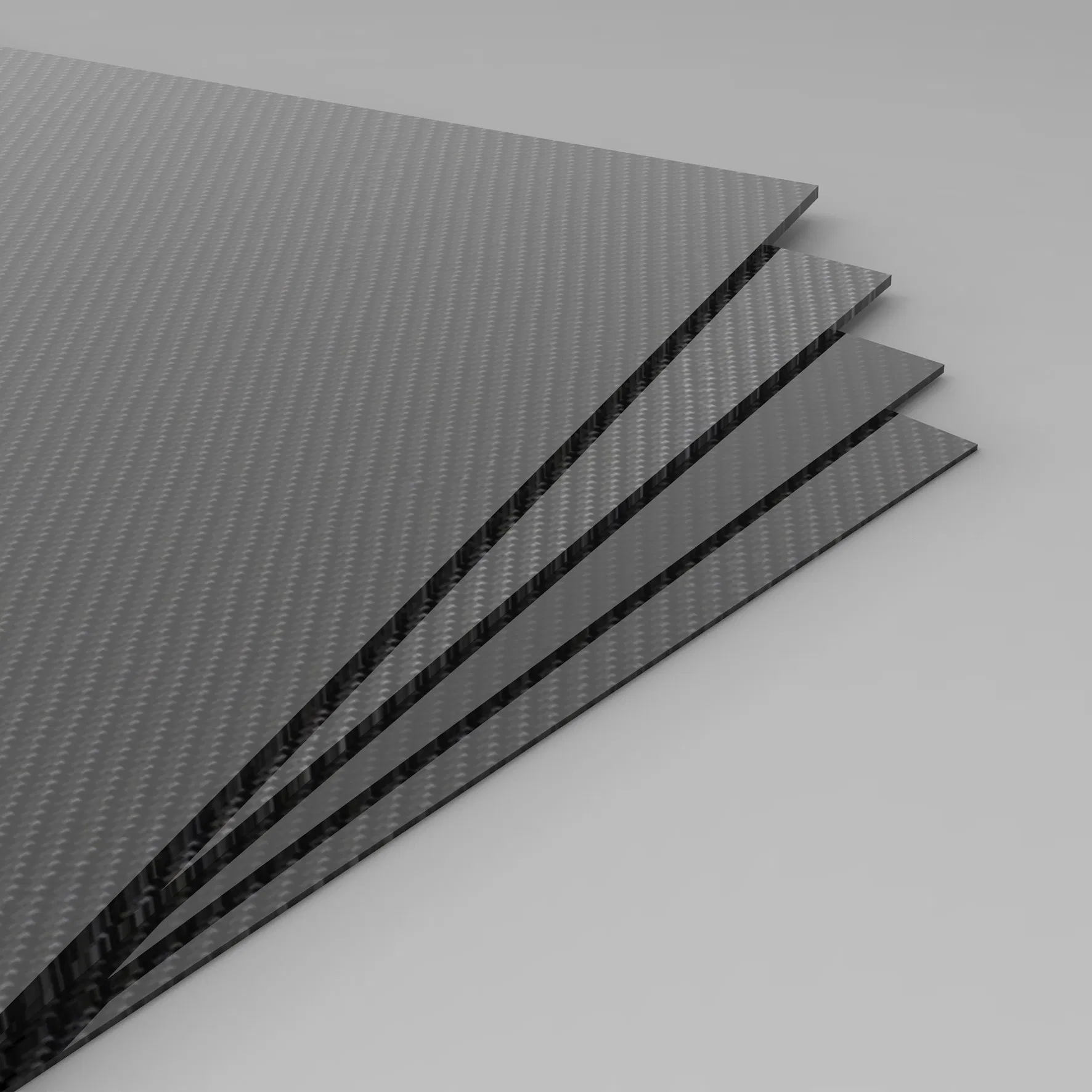 1mm Thick Twil Glossy Carbon Fiber Plate