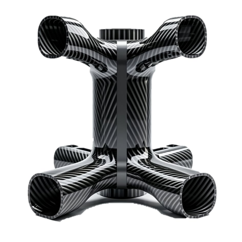 Cylindrical Multi Pipe Carbon Fiber Acoustic Structural Components