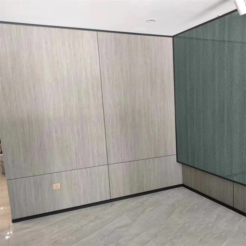 Bamboo Charcoal Wood Veneer Metallic Wall Panel Breathe Green Bamboo Charcoal Fiber