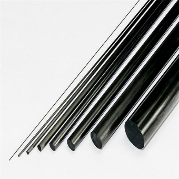 Solid Pultruded Carbon Fiber Rods Bars