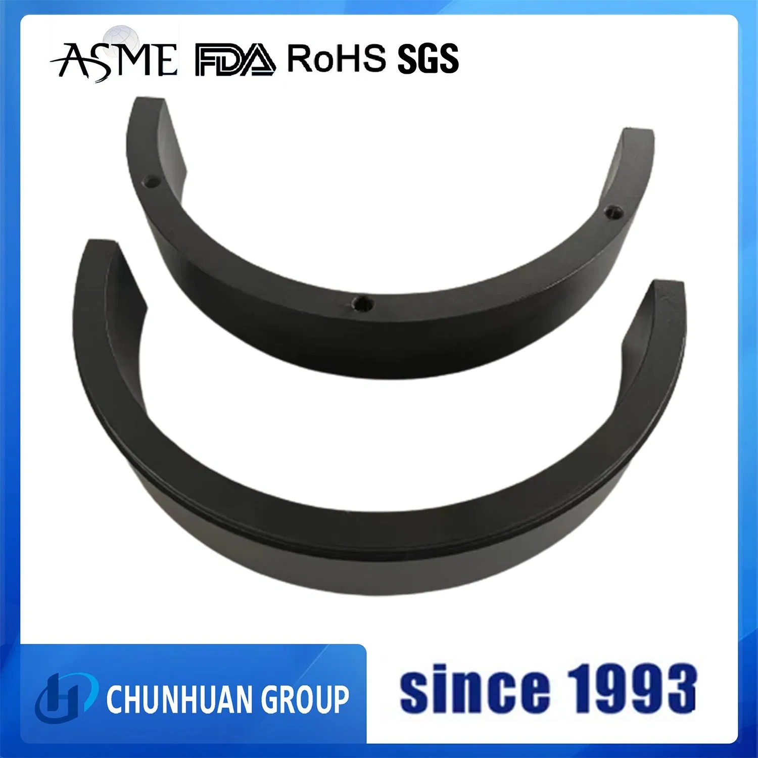 OEM Custom Processing Carbon Fiber/Graphite Filled PTFE Plastic Parts