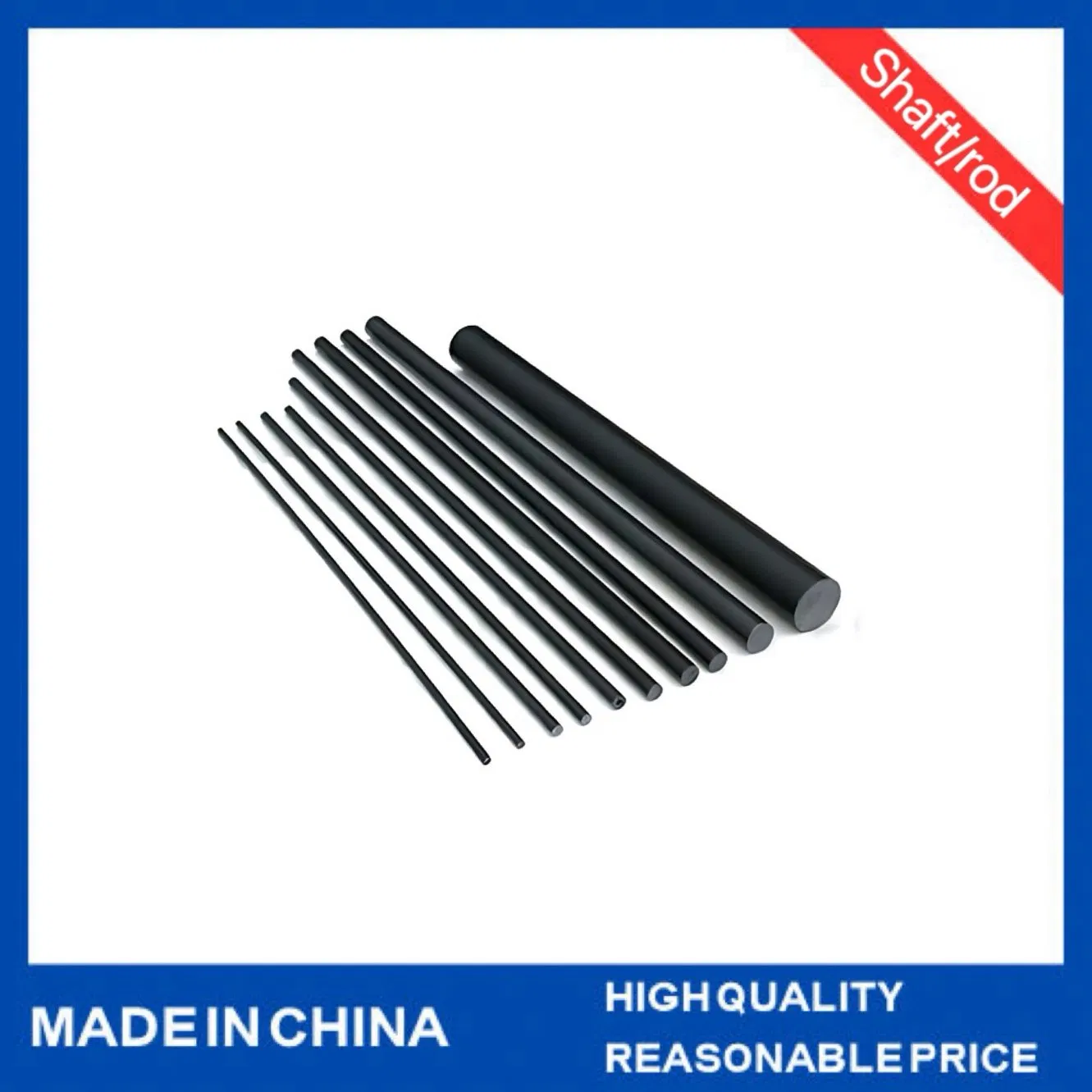 High Strength Custom Solid/Hollow Round Carbon Fiber Tube Rods Fiber Carbon Pole/Sticks