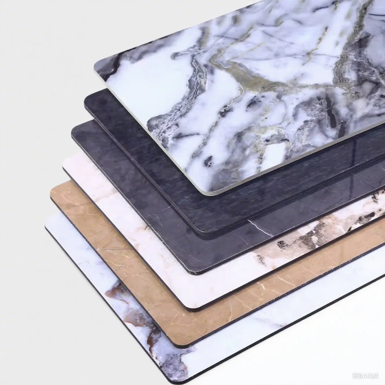 Homey Decoration High Glossy Coating PVC Marble Sheet Carbon Fiber Wall Panel for Indoor